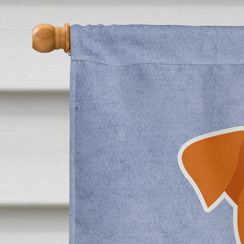 Polyester 2 côtés 40 x 28 po welcome drapeau maison, Jack Russell terrier assis