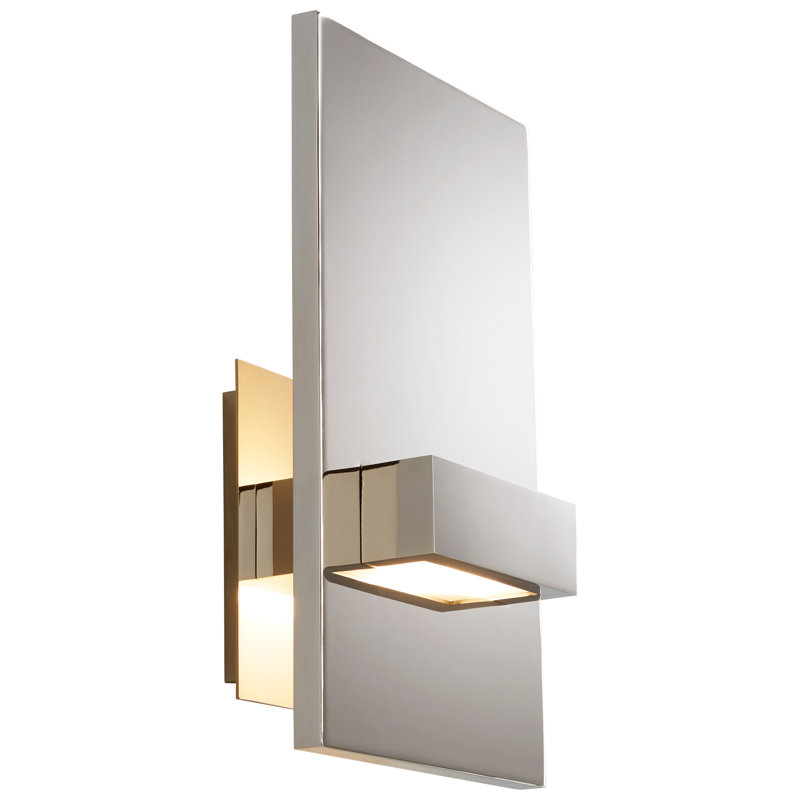 Amarvesh LED Armed Sconce, Polished Chrome