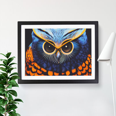 Arty Owl - Single Picture Frame Print