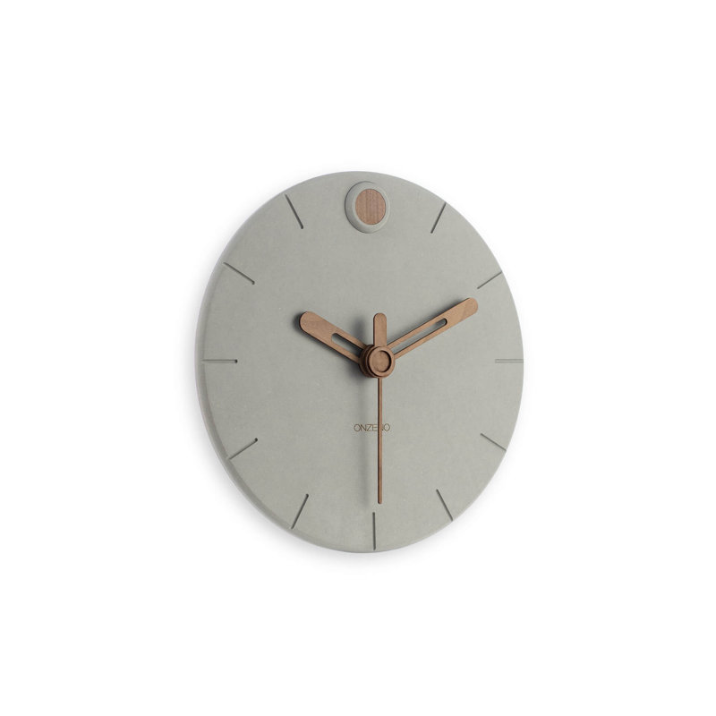 The Scandi 29Cm Silent Wall Clock, Brown
