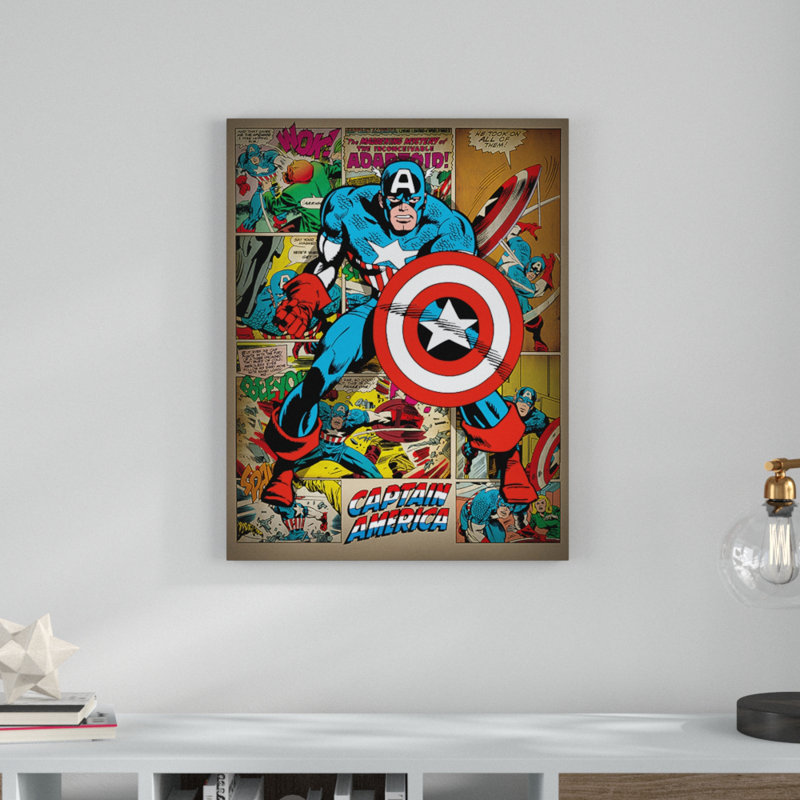Retro Graphic Art Print On Canvas Art by Marvel - Print on Canvas