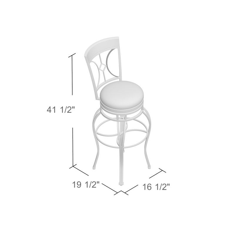 Tabouret de bar Dombroski, Ocre