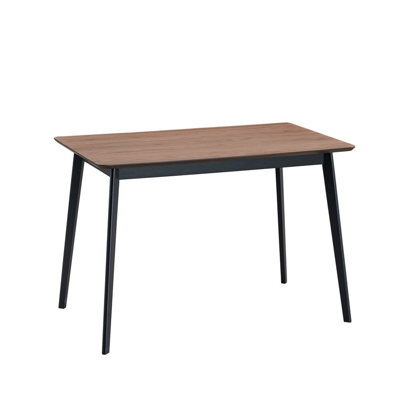 Walnut & Black Finish Dining Table