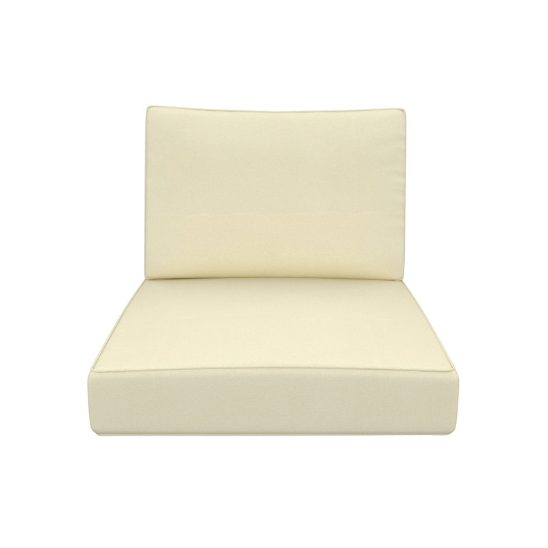 Outdoor Sunbrella Lounge Chair Cushion, Canvas Canvas Sunbrella® Canvas