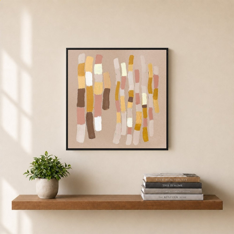 «Sweet Little Tan Abstract» par Lanie Loreth, impression sur toile