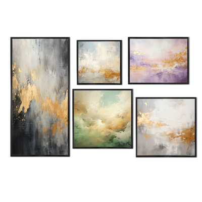 Elegant Sky Whispers - Sky Wall Decor Set Of 5