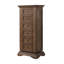 Commode haute pivotante avec miroir Vesy, 6 tiroirs, brun noyer