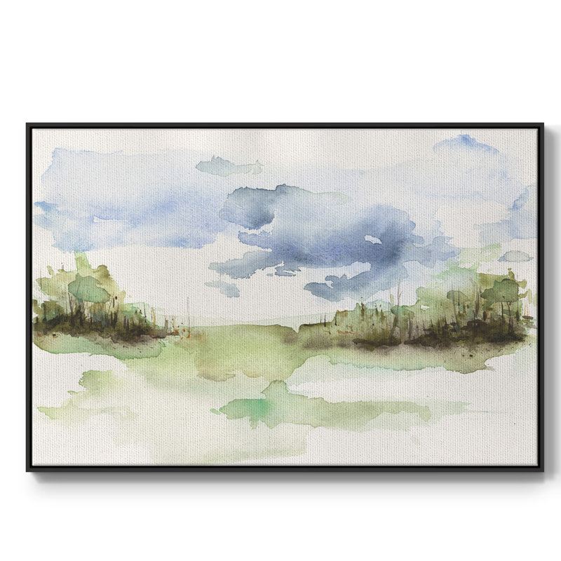 «Brush Thickets I», toile tendue avec châssis de qualité supérieure - prête à être accrochée, H 27 po x l 41 po x P 2 po