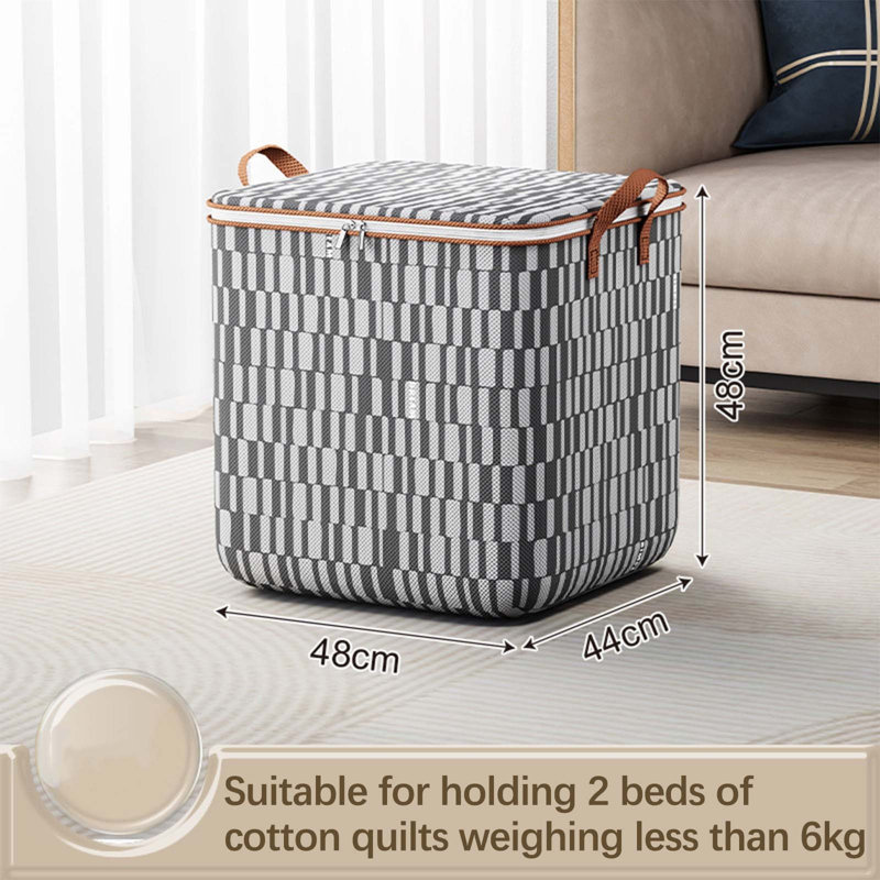 Clothes Storage Bag Wardrobe Sorting Storage Box Portable Storage Bag Winter Cup Storage Box, S