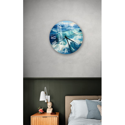 Horloge murale en verre trempé Coastal