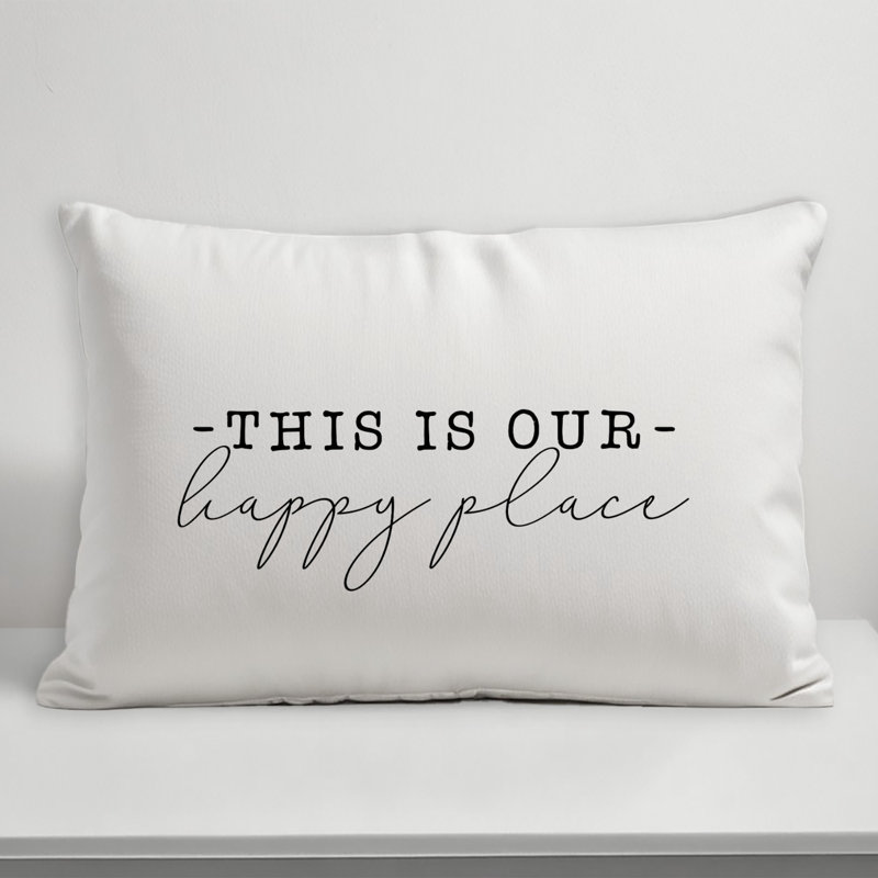 Outdoor Reversible Throw Pillow, White/Black