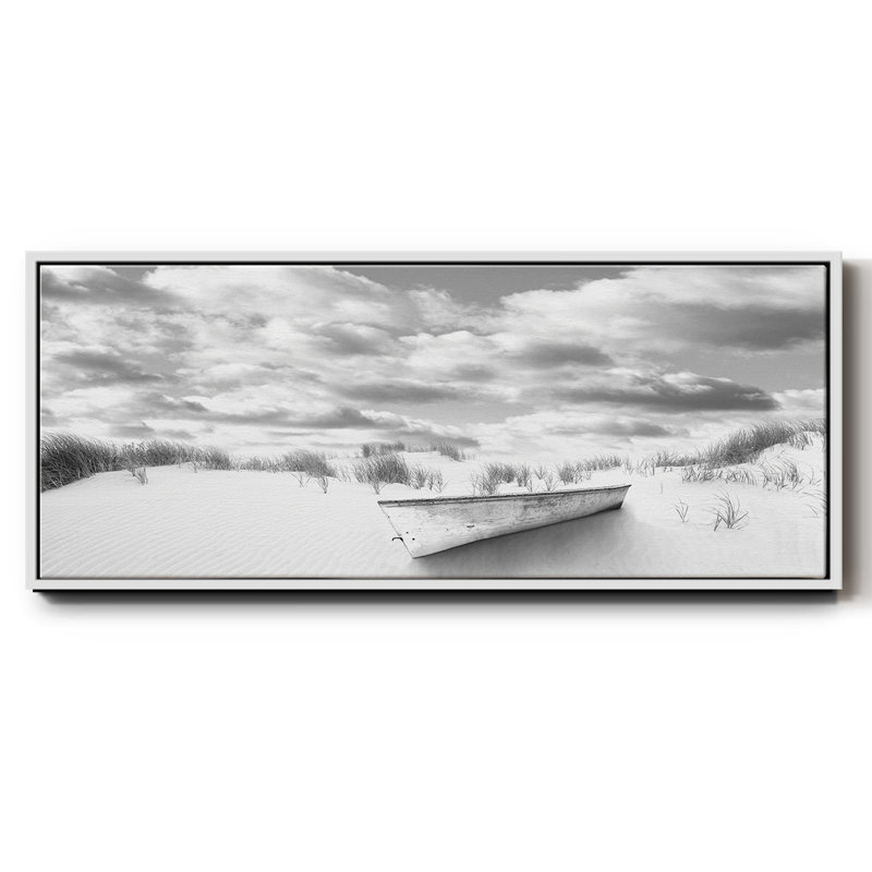 Beach- Framed Canvas, 8" H x 20" W
