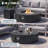 48" Propane Fire Pit Table, 50,000 BTU Outdoor Fire Table with Removable Lid, Lava Rocks & 304 Stainless Steel Burner-132433366
