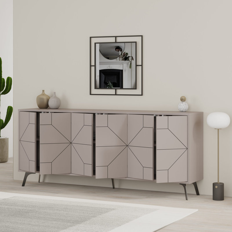 Decortie 184cm Console Table, Beige