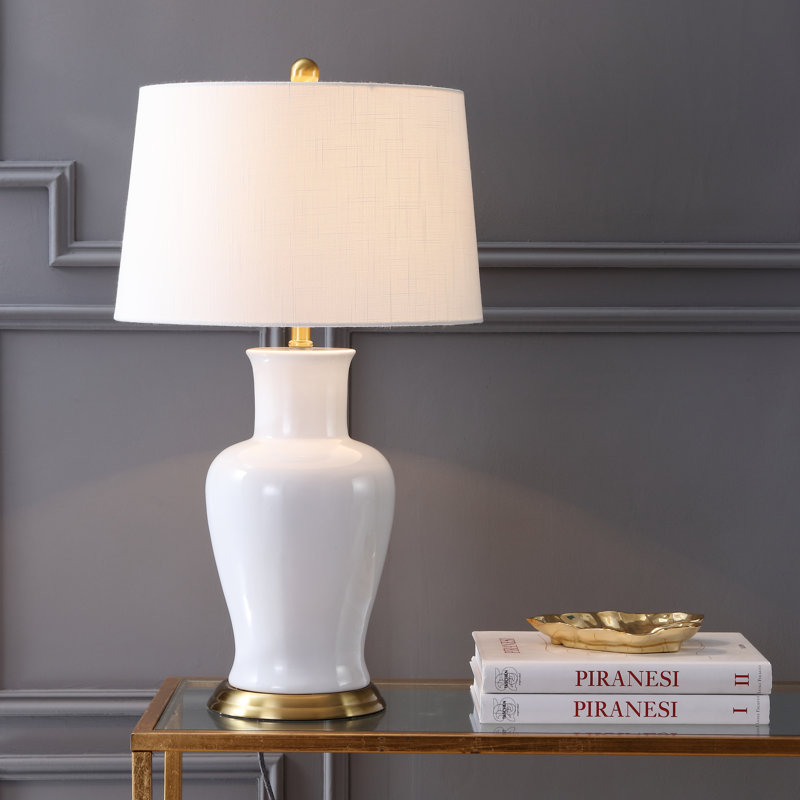 Herron Table Lamp, White