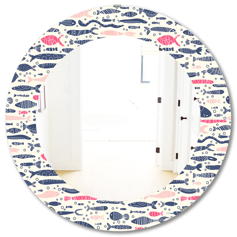 Miroir décoratif Costal Creatures 9, H 31,5 po x l po