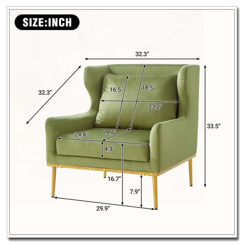 Chaise de lecture Modern, Vert
