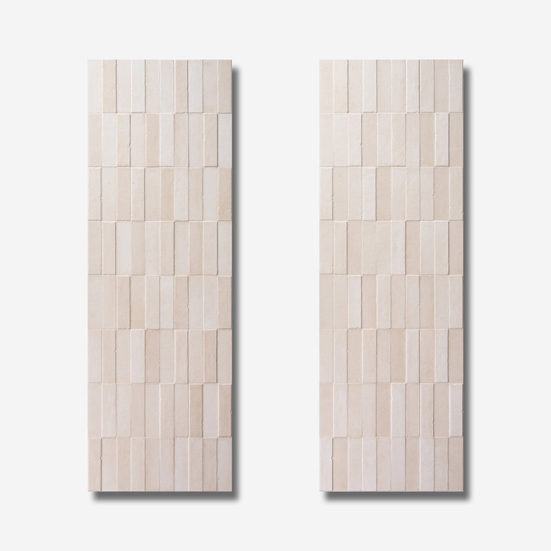 Devi 16x48 Matte Textured Ceramic Tile, Sand Beige