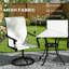 Ensemble de 2 chaises d'extérieur, chaises pivotantes-1600994622