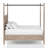 Queen Canopy Bed In Sand Finish