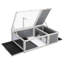 Tortoise House, Grey - Removable Top And Tray Feature Residence With Grey, 22.6"l X 24.6"w