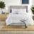 Piece King Bedding Sets, Polyester Tufted Modern White Bedroom Home