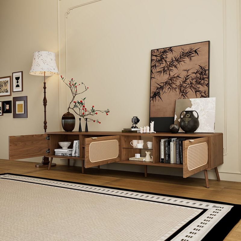 78" TV Stand for 75/80/85 inch TV, Console with Ample Storage for Living Room, Bedroom, Entertainment Center with Open Shelf