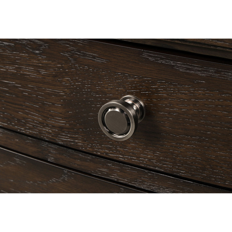 Commode antique brun avec tiroirs en cèdre