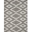Tapis d'intérieur gris en polyester tissé à la machine Eliot-280673611