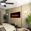 35.5'' W Electric Fireplace with 5000 BTU