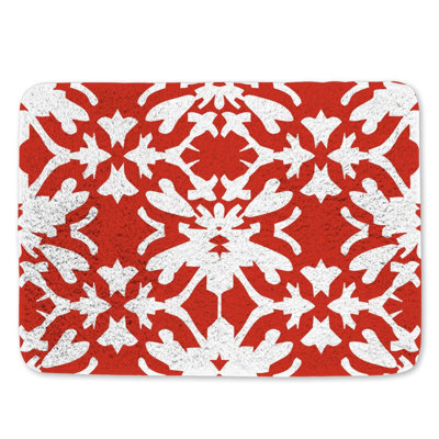 Tapis de bain floral