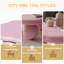 Table basse de 35 po en forme de nuage, table basse minimaliste moderne en forme de pétale avec pieds sphériques, table de salon Macaron rose pour les enfants