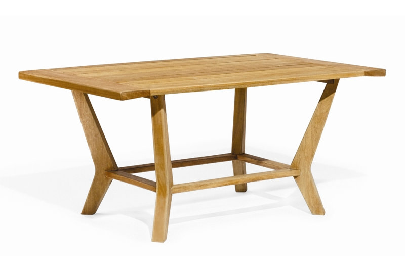 Sutton Outdoor Coffee Table, Natural Shorea Wood