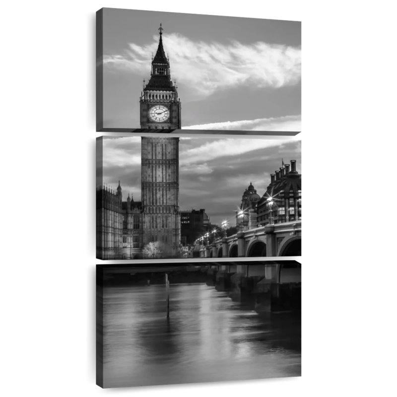 Evening At Westminster Bridge, 27" H x 12" W