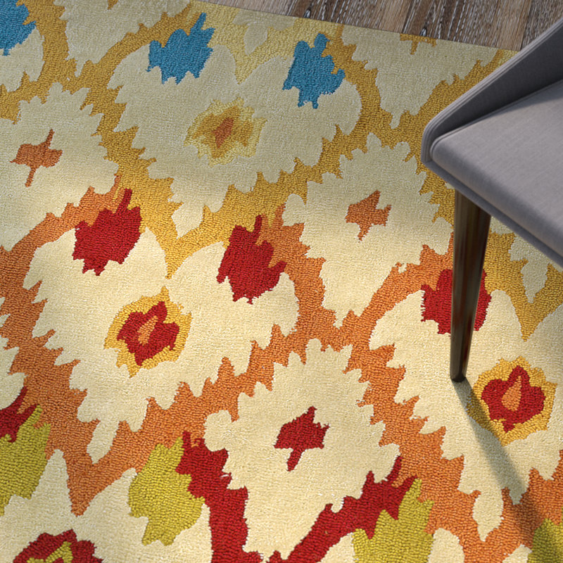Mehcad Ikat Indoor Rug, Rectangle 8' x 10'