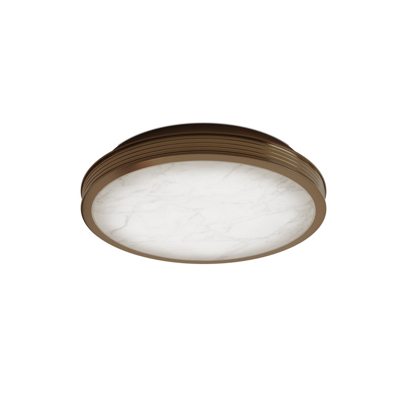 Aydan 1 - Light LED Flush Mount, 2.5" H x 15.75" W x 15.75" D, Antique Nickel, 21 W