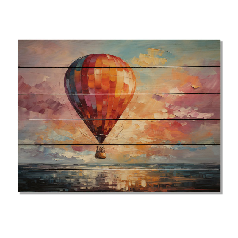 Januell Airballoon Views I, impression sur bois, H 24 po x l 32 po x P 0,78 po
