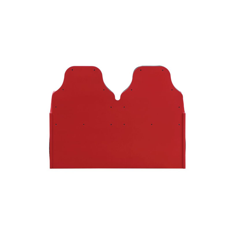 Lit voiture avec DEL Colen Finish, Rouge