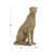 Brightnalle Polystone Beaded Leopard Decorative Gold Sculpture with Diamond Mirrored Accents