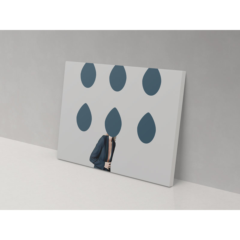 Behind The Droplets - Wrapped Canvas Print, 52cm H x 82cm W x 4cm D