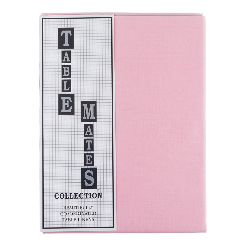 Tablecloth, Baby Pink, 70cm W x 90cm L