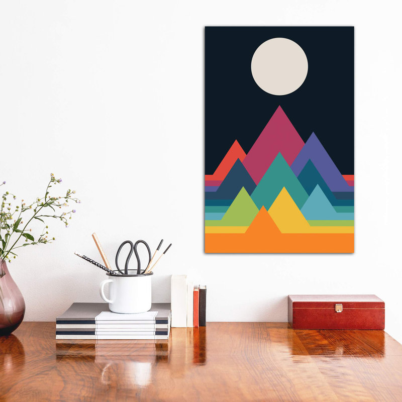 Whimsical Mountains by Andy Westface - Wrapped Canvas Print, 30.48 cm H x 45.72 cm W