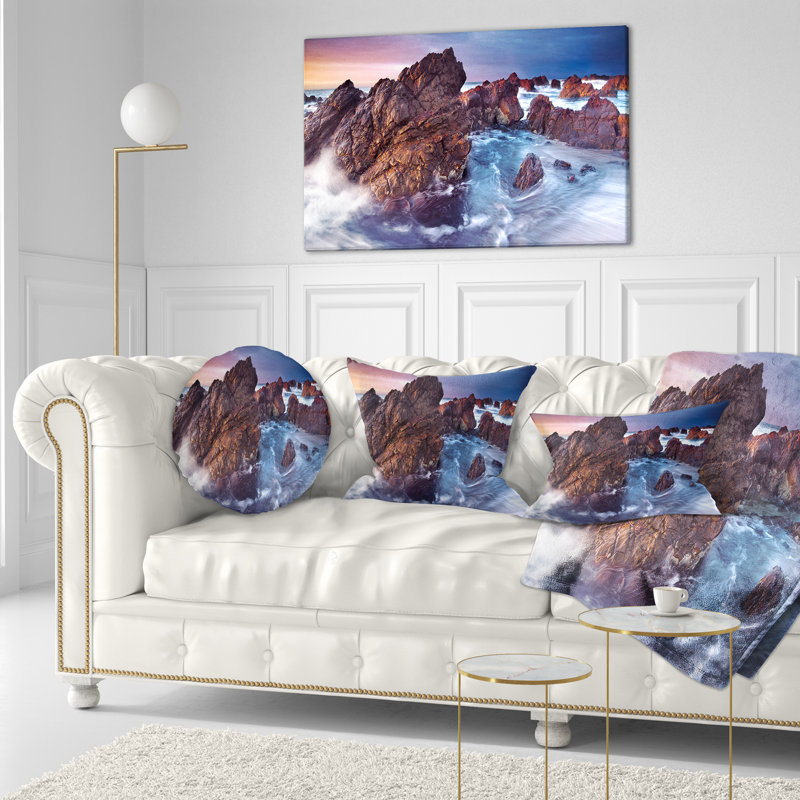 Coussin décoratif à imprimé paysage paysage - Rugged Beauty