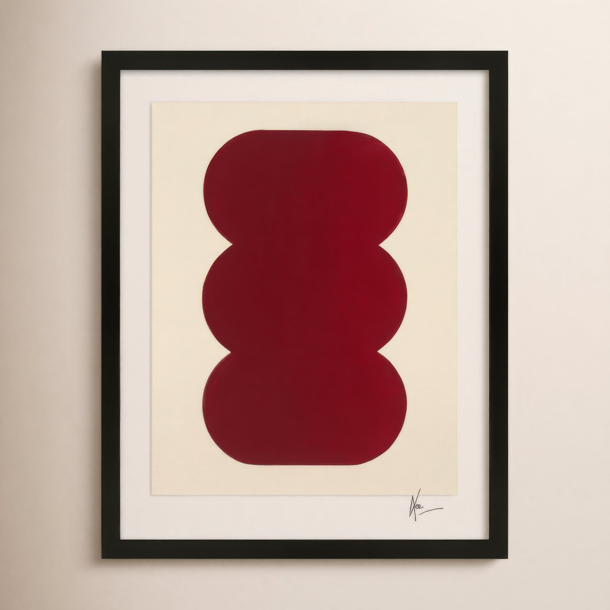 Keyhole 1 by Lee Lessem, 20" H x 16" W x 1.25" D, Black Framed