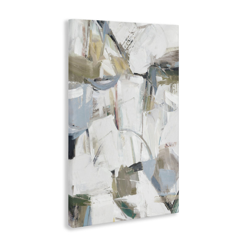Toile abstraite résonnante, design par Hannah Dawson, H 45 po x l 30 po