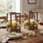 Lot de 18/24 lanternes en bois pour centre de table de mariage, lanternes porte-bougies en bois de sapin massif avec couronne de fleurs artificielles, décoration de table rustique pour réception de mariage, fête et décoration de table à la maison-136258596