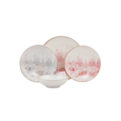 Piece Porcelain China Dinnerware Set - Service for 6