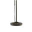 Lampe sur pied rectangulaire en métal avec mât réglable, bronze foncé
