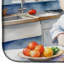 Tapis de séchage White Poodle The Chef