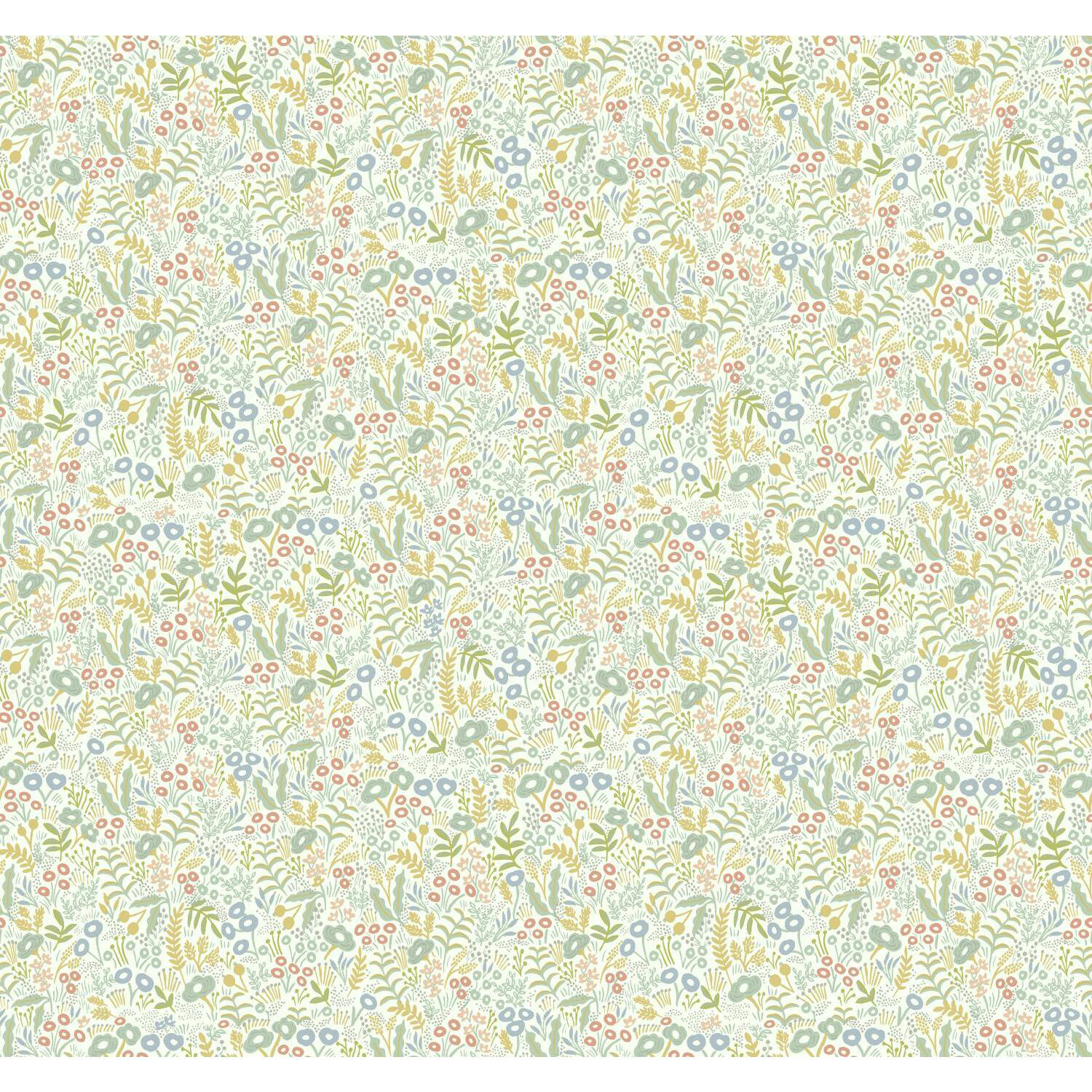 Rifle Paper Co. Tapestry Wallpaper Roll, Light Mustard